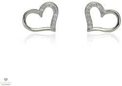 Újvilág Kollekció Ezüst szív fülbevaló - 02107-216
