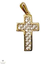 Újvilág Kollekció Arany kereszt medál - ÖZ-P-1343-YW-CZ