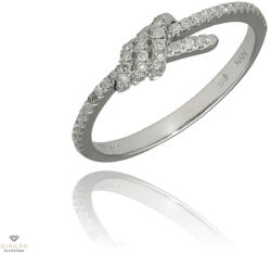 Újvilág Kollekció Fehér arany gyűrű 55-ös méret - B16926_3I