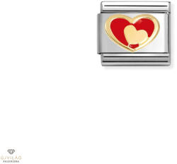 NOMINATION "Piros szív" charm - 030283-28