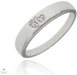 Újvilág Kollekció Fehér arany gyűrű 52-es méret - W189-B-0, 02-52