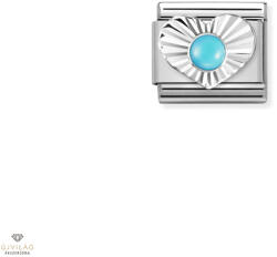 NOMINATION "Türkiz szív" charm - 330508-06