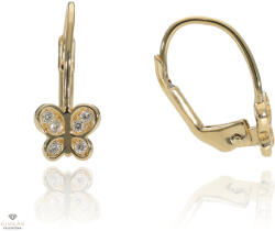 Újvilág Kollekció Arany gyerek pillangó fülbevaló - AC-FK-730_KT