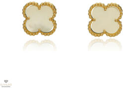 Újvilág Kollekció Arany lóhere fülbevaló - 02S221-WH-M_KT