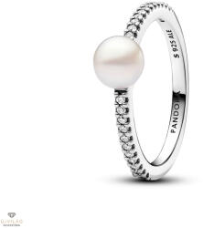 Pandora édesvízi tenyésztett gyöngyös pavé gyűrű 48-as méret - 193158C01-48