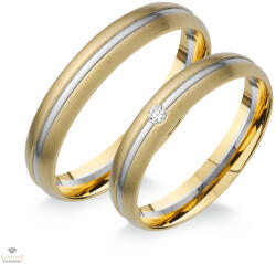 Újvilág Kollekció Arany női karikagyűrű 52-es méret - K413/N/52-DB