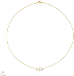 Jackie Gold dupla szív arany nyaklánc 45 cm - JKN23.049