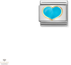 NOMINATION "Türkiz szív" charm - 030283-25