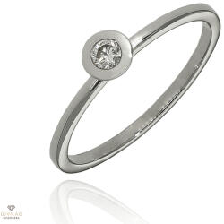 Újvilág Kollekció Fehér arany gyűrű 52-es méret - B52390_3I