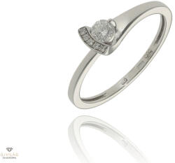 Újvilág Kollekció Fehér arany gyűrű 53-as méret - B40561_3I