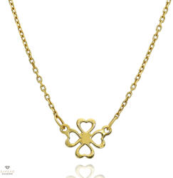 Újvilág Kollekció Arany szív lóhere nyaklánc 42 cm - 04S115-3