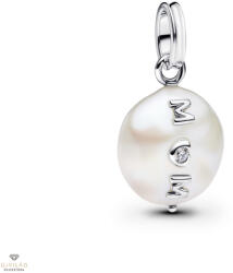 Pandora kezelt édesvízi tenyésztett barokk gyöngyös anya függő charm - 793783C01