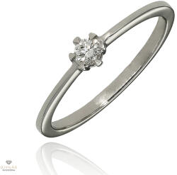 Újvilág Kollekció Fehér arany gyűrű 53-as méret - B43637_3I