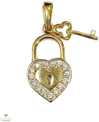 Újvilág Kollekció Arany szív lakat medál - ÖZ-P-440-YW
