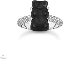 THOMAS SABO x HARIBO fekete gumimaci kristályüveg gyűrű 54-es méret - TR2478-052-11-54