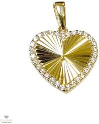 Újvilág Kollekció Arany Szív medál - ÖZ-P-2203-CZ-DC