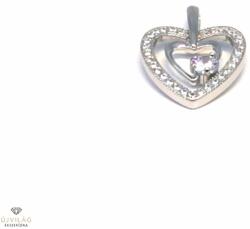Újvilág Kollekció Diana Silver ezüst szív medál - P-0069