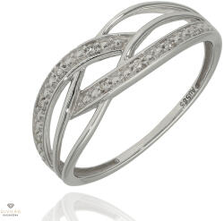 Újvilág Kollekció Fehér arany gyűrű 52-es méret - RR46750W12-52