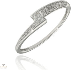 Újvilág Kollekció Fehér arany gyűrű 56-os méret - B49219