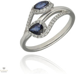 Újvilág Kollekció Fehér arany gyűrű 54-es méret - B27063_3I