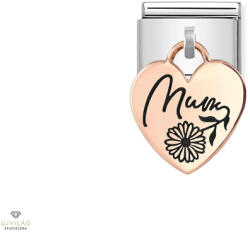NOMINATION "Mum" szív charm - 431803-03