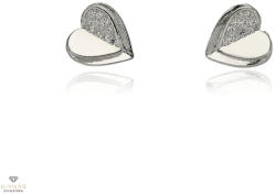 Újvilág Kollekció Ezüst szív fülbevaló - 02107-175
