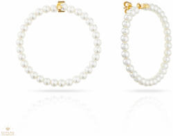 Misaki acél fülbevaló - QCREBLISSBIGWHITE