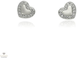 Újvilág Kollekció Ezüst szív fülbevaló - 02107-186