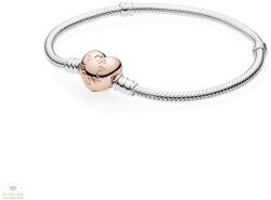 Pandora Szív Rosé karkötő - 580719-19