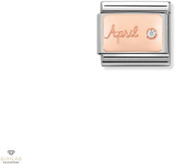 NOMINATION "Születéskő Április" charm - 430508-04