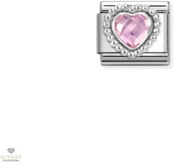 NOMINATION "Rózsaszín szív" charm - 330606-003