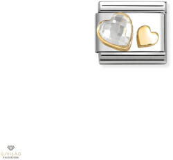 NOMINATION "Dupla Szív" charm - 030613-08