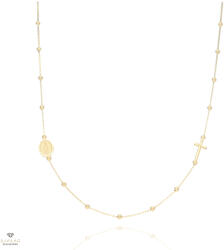 Újvilág Kollekció Arany Szűz Mária kereszttel nyaklánc 45 cm - 03S118-6