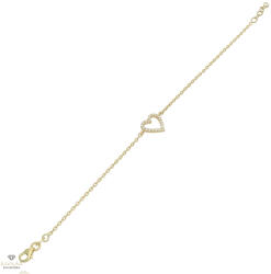 Újvilág Kollekció Arany szív karlánc 17 cm - 96-9246-BR-CLKL