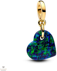 Pandora opálfényű kékes zöld szív függő charm - 763348C01