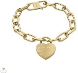 Fossil Harlow Linear Texture szív női karkötő - JF04658710