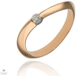 Újvilág Kollekció Rosé arany gyűrű 54-es méret - B47981_3I