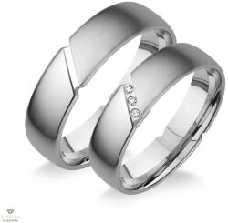 Újvilág Kollekció Fehér arany női karikagyűrű 56-os méret - HG502F/N/56-DB