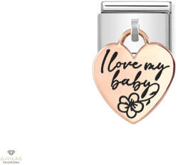 NOMINATION "I Love my Baby" szív charm - 431803-08