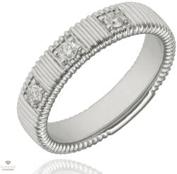 Újvilág Kollekció Fehér arany gyűrű 52-es méret - B42267_3I