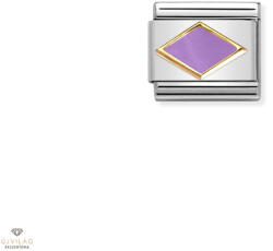 NOMINATION "Lila rombusz" charm - 030285-50