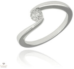Gyűrű Frank Trautz fehér arany gyűrű 52-es méret - 1-05094-52-0089/52