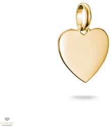 Thomas Sabo Charm Club Connect aranyozott gravírozható szív charm medál - CC1272-413-39