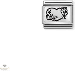 NOMINATION "Szív virágokkal" charm - 330111-28