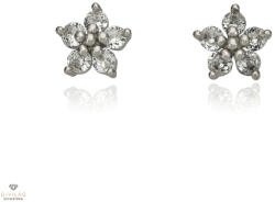 Újvilág Kollekció Ezüst virág fülbevaló - 02107-148