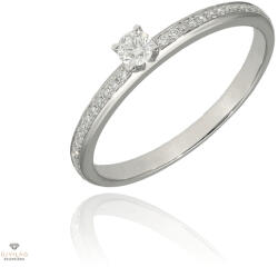 Gyűrű Frank Trautz fehér arany gyűrű 54-es méret - 1-06326-52-0089/54