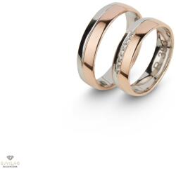 Újvilág Kollekció Fehér arany férfi karikagyűrű 62-es méret - R393/62-DB