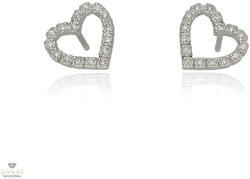 Újvilág Kollekció Ezüst szív fülbevaló - 02107-220