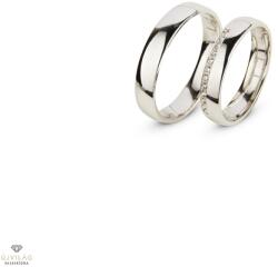 Újvilág Kollekció Fehér arany férfi karikagyűrű 68-as méret - L1/68-DB