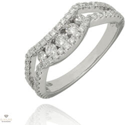 Újvilág Kollekció Fehér arany gyűrű 51-es méret - B10984_3I